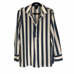 Worthington Striped Career Blouse Large